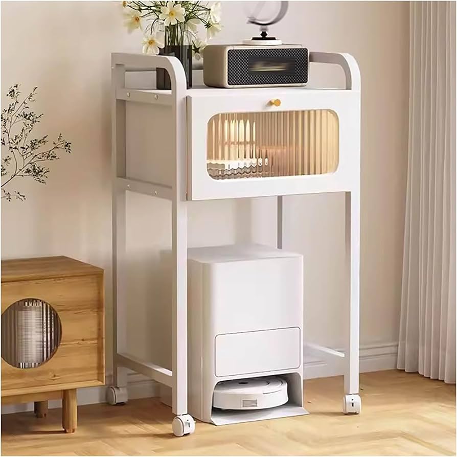 Amazon｜引き出し付きロボット掃除機収納ラック、39.7インチホーム収納